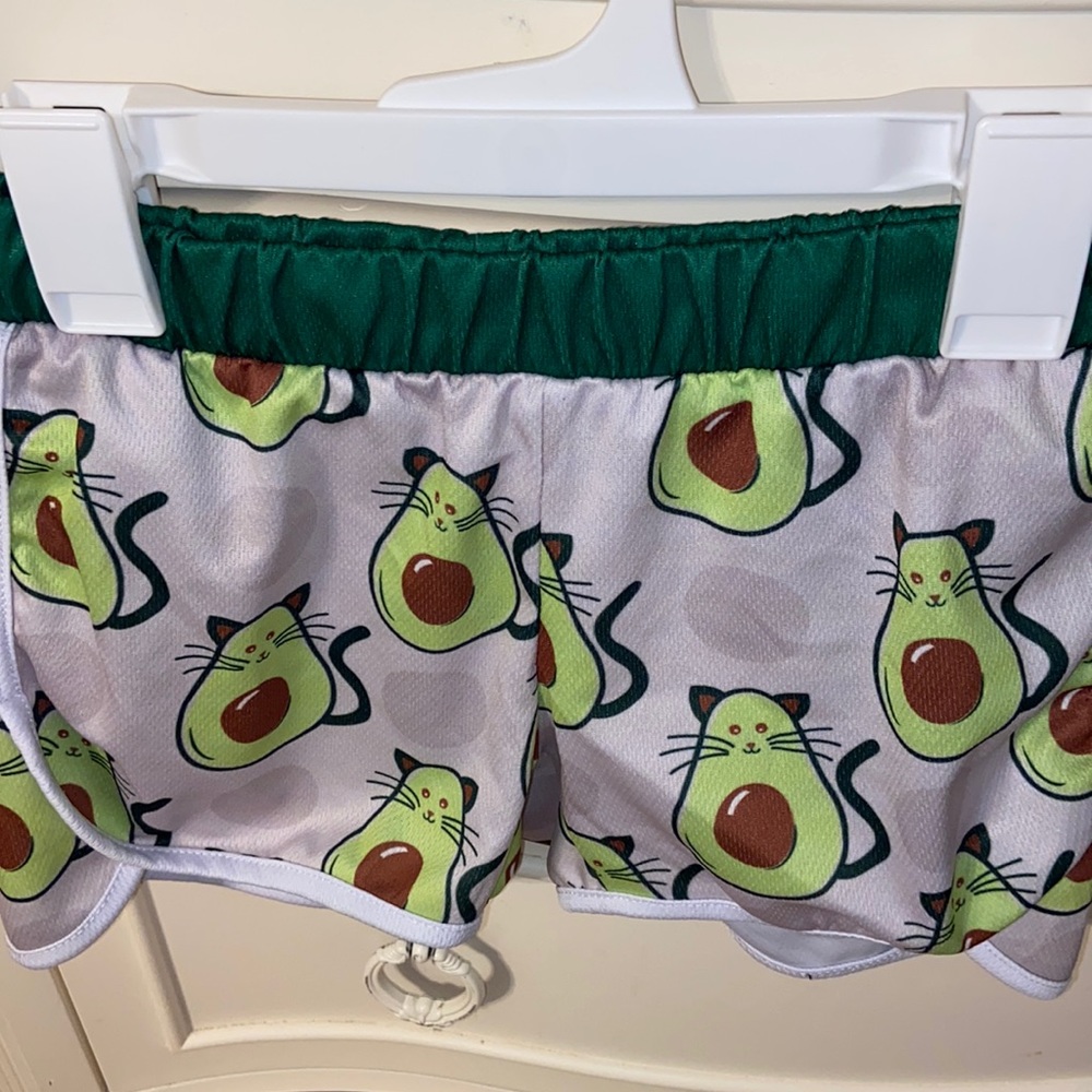 URBAN SMALLS avocado cat sleep shorts